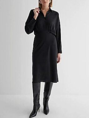 Express Portofino Midi Shirt Dress NWT